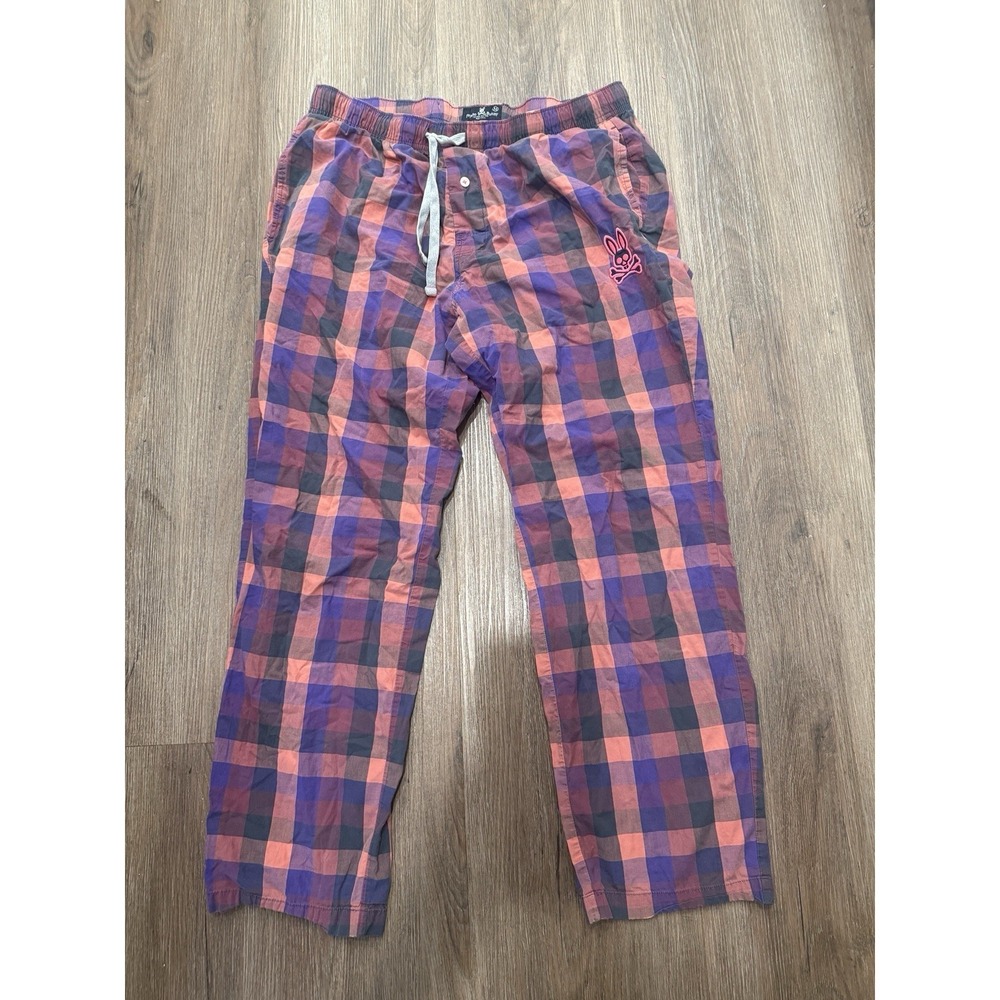 Psycho Bunny Mens Pajama Pants Medium